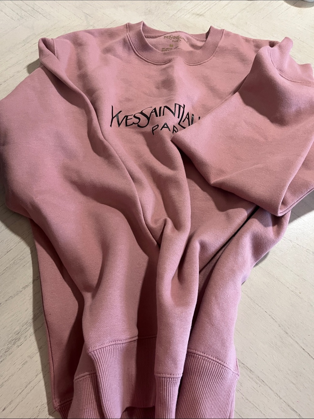 Pink Logo Crewneck Sweater